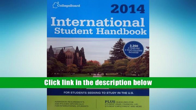 Popular Book  International Student Handbook 2014: All-New 27th  Edition (College Board