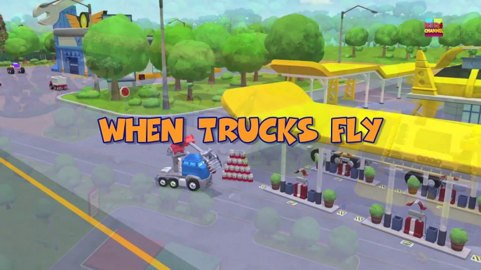 Chuck And Friends | When Trucks Fly | Episode 6 | Cartoons For Kids | Baby Videos | Trucks Cartoons