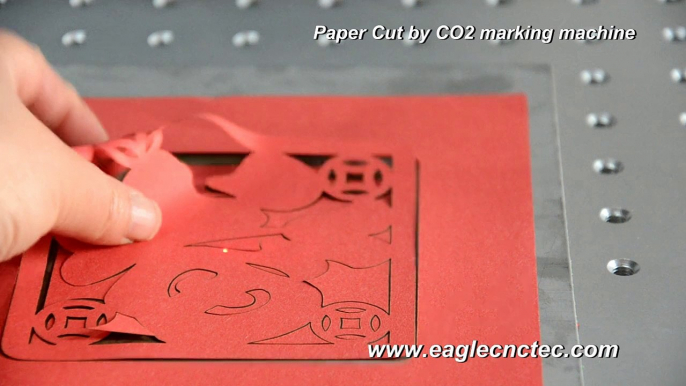 paper cut made by co2 cnc marking laser machines