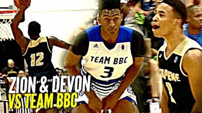 Zion Williamson & Devon Dotson DOMINATE vs Team BBC!! Zion Shuts Gym Down w/ NASTY Dunk!
