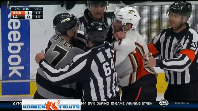 Ryan Kesler vs. Jeff Carter on 02/25/2017