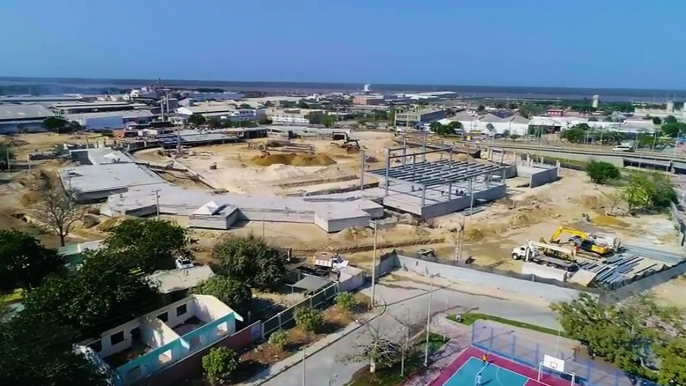 Avances de las obras del nuevo estadio Edgar Rentería