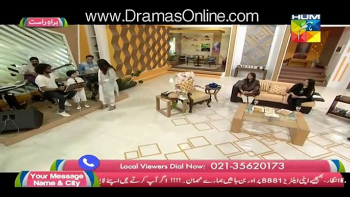 Javeria Sauds Son Singing Dil Dil Pakistan in Sanam Jungs Morning Show