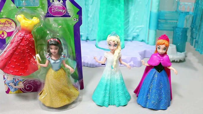 겨울왕국 엘사 안나 Disney Frozen Elsa Dolls Princess Magic Clip Dolls dresses Toy