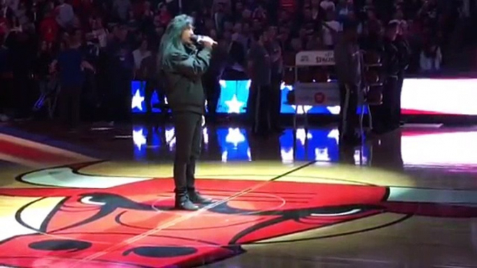 Anthrax Joey Belladonna Sings The National Anthem Chicago Bulls Game