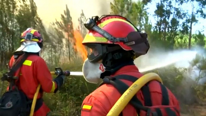 EU firefighters drafted in to aid Portuguese efforts to quell forest fires