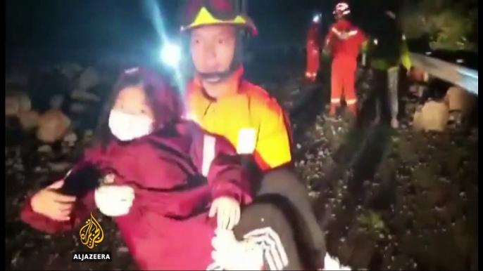 Landslides hamper rescue efforts after quake hits China's Sichuan province