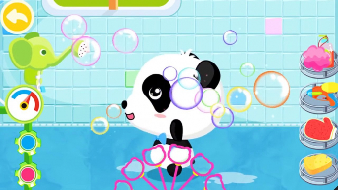 Baby Pandas Bath Time BabyBus Kids Games | personal hygiene | being clean |bath toys | an