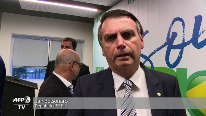 Bolsonaro diz à AFPTV que é pré-candidato às presidenciais de 20