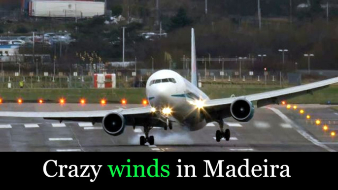 Failed Landings & Crazy Winds At Cristiano Ronaldo Airport In Madeira ! Aterragens Na Madeira