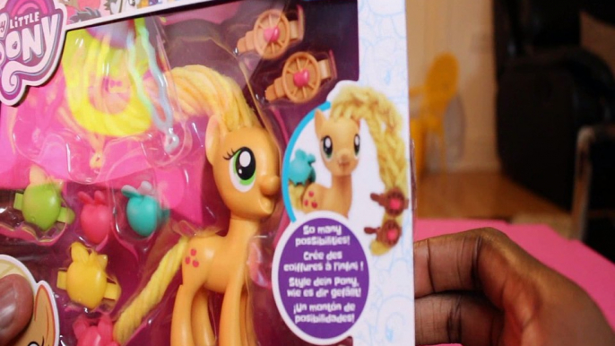 MY LITTLE PONY APPLEJACK TWISTY TWIRLY HAIRSTYLES FIGURE UNBOXING 3 + YRS HASBRO Toys BABY Videos