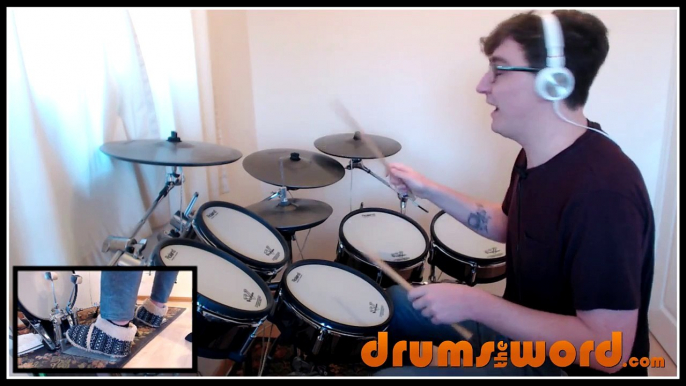 ★ Jump (Van Halen) ★ FREE Drum Lesson | How To Play Drum BEAT (Alex Van Halen)