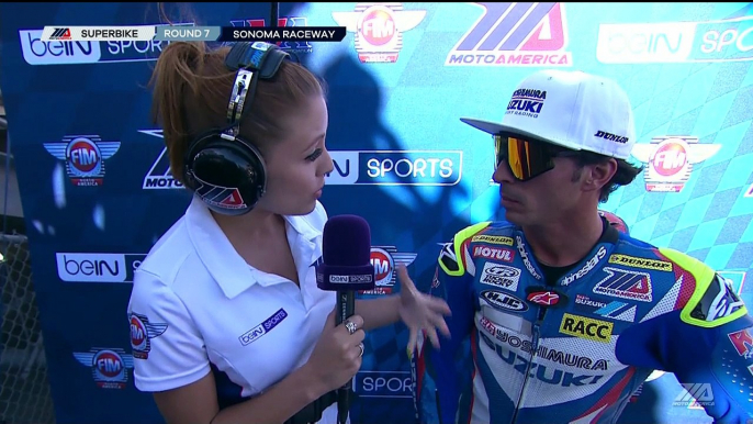 Toni Elias Interview Superbike Race 1 Sonoma Raceway