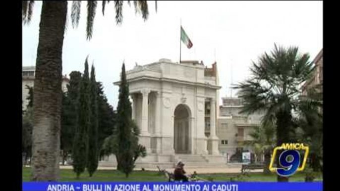 ANDRIA | Bulli in azione al monumento ai caduti