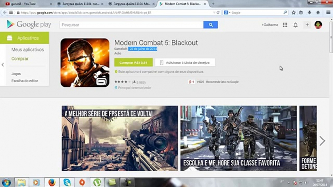 Como Baixar e Instalar o Modern Combat 5 [Apk+Data] Para Android (Atualizado new)