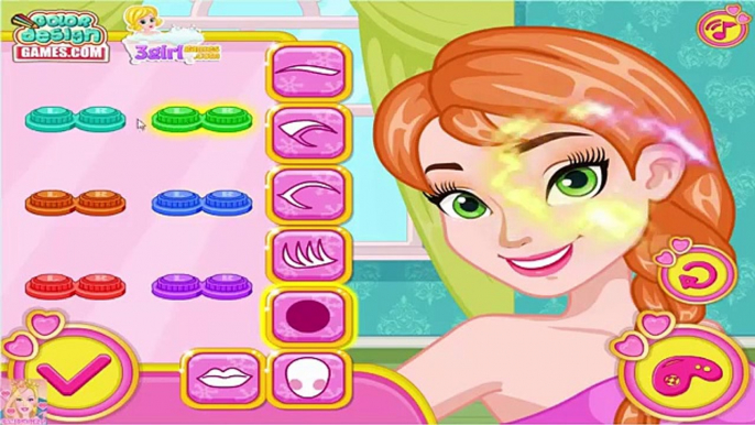 Toxicomane et Robe gelé Jeu maquillage rose Princesse vers le haut en haut Anna disney anna