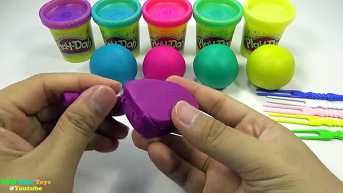 Learn Colors Play Doh Ice Cream Popsicle Peppa Pig Elephant Molds Fun & Creative for Kids