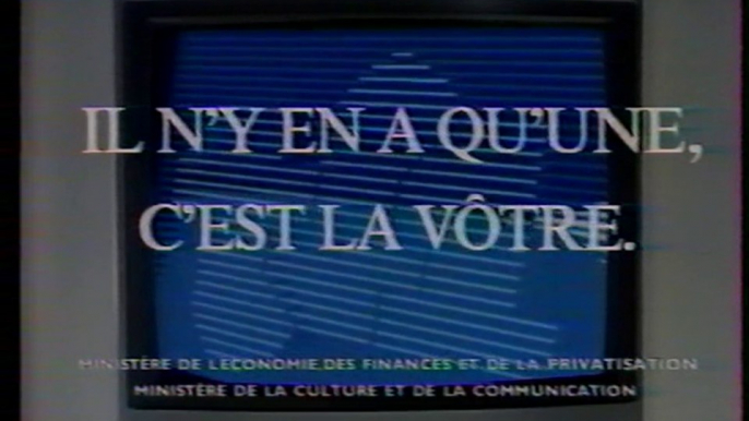 TF1 - Juillet 1987 - Publicités, spot promo "Privatisation de TF1"