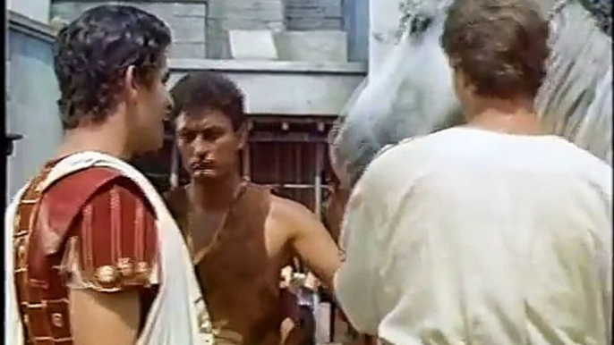 MESSALA & BEN HURS CONFLICT. BEN HUR 1959 Stephen Boyd Charlton Heston