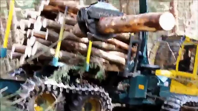 Amazing Modern Mega Machines Unusual Woodwork Sawmill Wood Timber Tractor Cleaver Saw Timberjack (2)