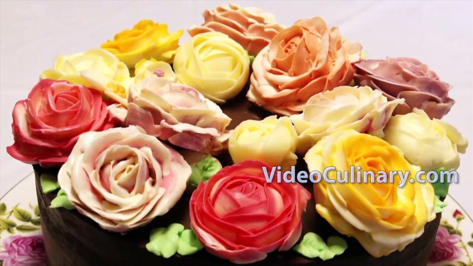 How to Pipe Buttercream Roses - Cake Decorating Technique-BHHA0E-b3M8