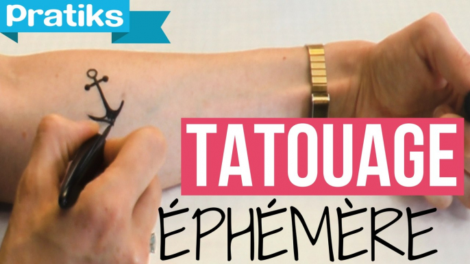 Comment faire un tatouage éphémère ?