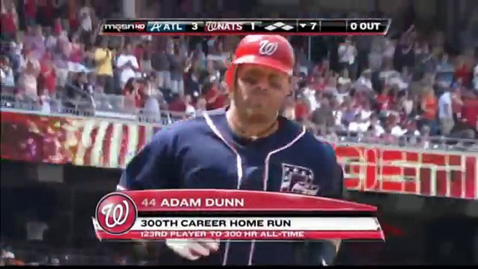 ATL@WSH: Dunn hits the 300th home run of his career