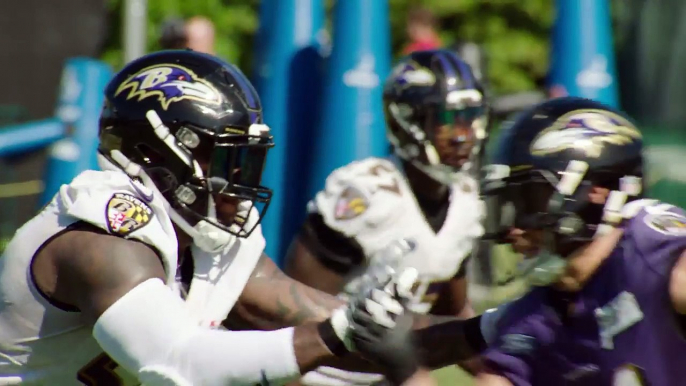 Watch Terrell Suggs First Practice Back From Injury | Baltimore Ravens