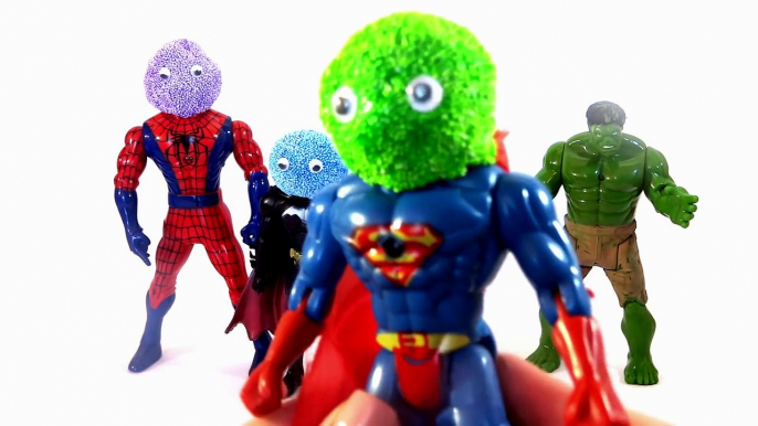 Finger Family Song Learn Colors Foam Superhero Surprise Toys Hulk Spiderman Batman Elsa.