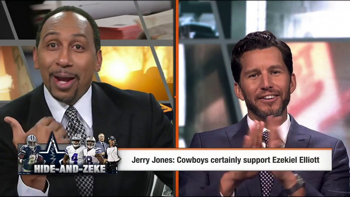 Stephen A. cannot stop laughing over Will Cain defending Cowboys _ First Take _ ESPN-hj0b-jEqExA