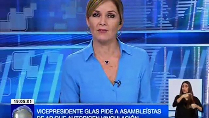 Vicepresidente Glas pide a bloque de AP apruebe el pedido de vinculación en Caso Odebrecht