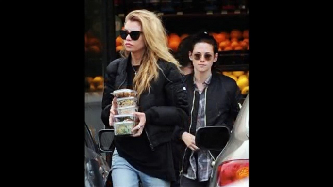 Kristen Stewart with Miley Cyruss ex girlfriend