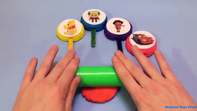 Les meilleures argile les couleurs couleurs pour Apprendre apprentissage sucette moules jouer empilage vidéos Smiley doh