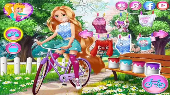 Et bicyclette Robe pour des jeux Princesse les princesses emmêlés voyage vers le haut en haut Disney rapunzel belle disney gi