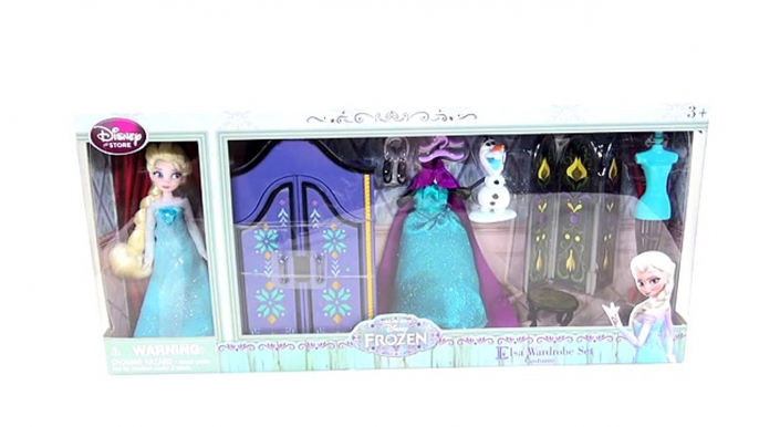 Y Ana muñecas congelado mueble oficial trajes juego zapatos almacenar guardarropa disney elsa