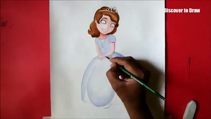 How to Draw Sofia the First step by step Chibi Disney Princess Cute