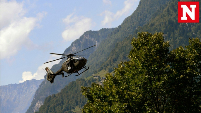 Eight people missing after landslide in Swiss Alps