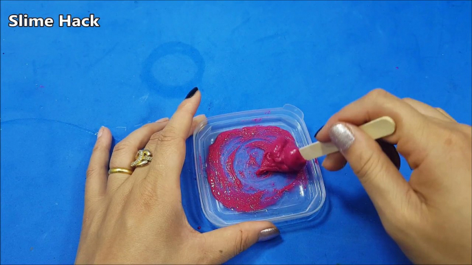 Nail polish and Salt Slime ! How To Make Slime nail polish No Glue