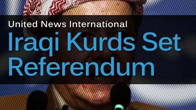 Iraqi Kurds Schedule Referendum on Independence