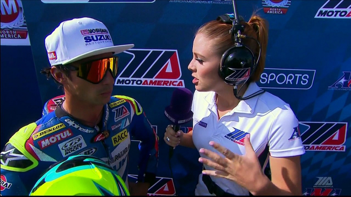 Toni Elias Interview Superbike Race 1 Pittsburgh International Race Complex