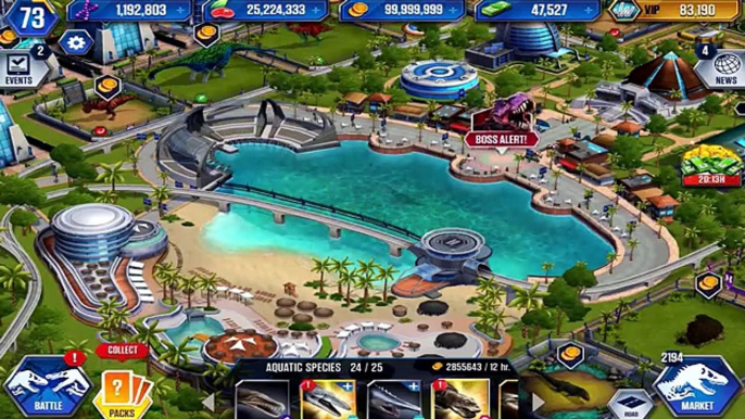 HENODUS MAX LEVEL 40 - NEW VIP AQUATIC DINO Jurassic World The Game