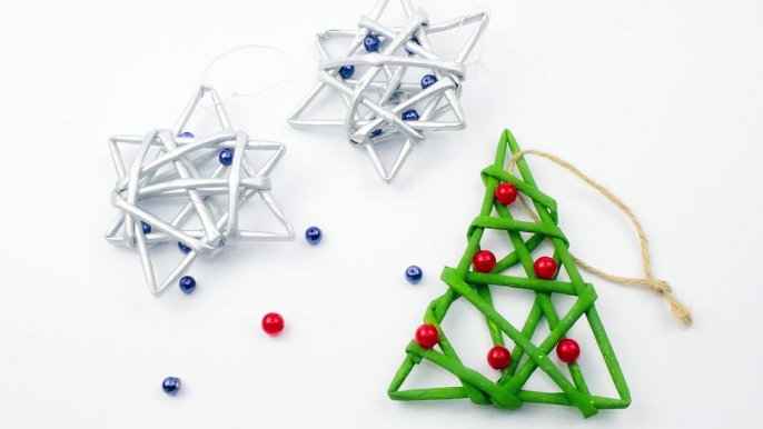 DIY Paper Christmas Tree Decorations