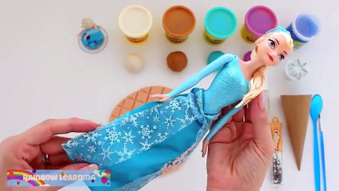 Una y una en un tiene una un en y crema congelado cómo hielo hacer jugar palomitas de maíz para Doh disney elsa rainbowlearning