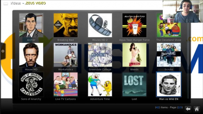 Añadir Brasil películas cómo espectáculos para televisión Repo xbmc kodi vod iptv