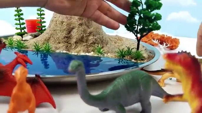 Learn Dinosaur Names Sound for Kids Toys DIY T-Rex Triceratops Kinetic Sand Mini Beach Vol