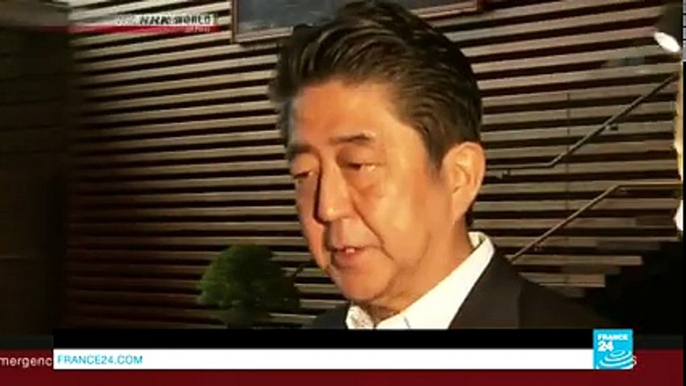 Japan Prime Minister Shinzo Abe   North Korea has fired a missile that apparently flew over Japan