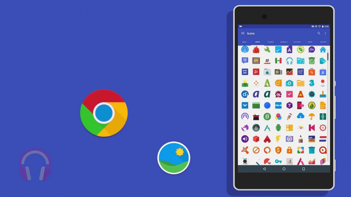 Diseño icono paquetes Android│top 5 flat / material