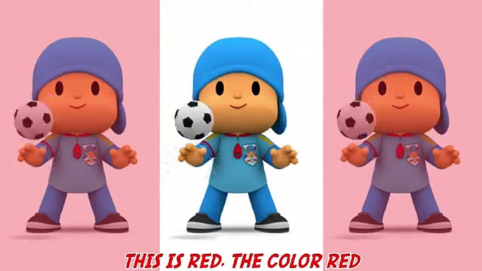 Learn Colors with Talking Pocoyo, Talking Tom Colours For Children Educational Cartoon Com