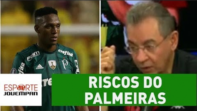 "Palmeiras corre grandes riscos de cair fora", avalia Flavio Prado