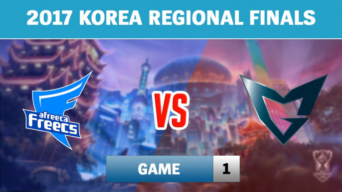 Highlights: AFS vs SSG Game 1 | Afreeca Freecs vs Samsung Galaxy | 2017 Korea Regional Finals